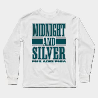 Philly LYFE Midnight Green and Silver Philadelphia True Football Colors! Long Sleeve T-Shirt